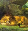 Lion with a Rabbit