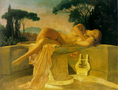 Girl in a Basin 1845 unfinished