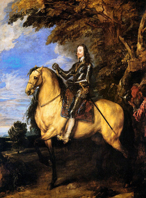 Dijck Anthony Portrait of Charles of England Sun