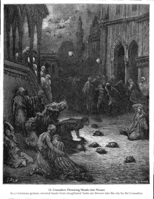 Cru013 Crusaders Throwing Heads into Nicaea GustaveDore sqs