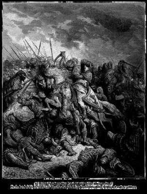 Cru045 Richard the Lion Heart and Saladin at the Battle of Arsuf GustaveDore sqs