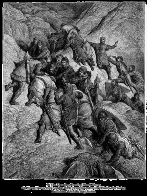 Cru090 The Crusaders Crossing Mount Taurus GustaveDore sqs