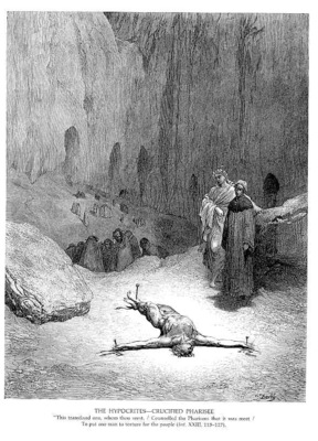 Dante 083 The Hypocrites Crucified Pharisee sqs