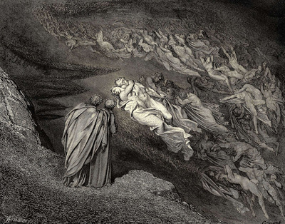 Dore Gustave 16 Love brought us to one death Caina waits the soul who spilt our life