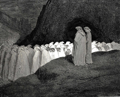 Dore Gustave 51 Tuscan who visitest the college of the mourning hypocrites