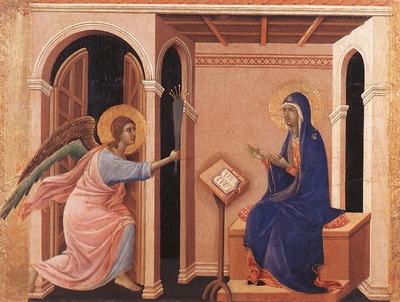 Duccio Marie dod forebadas, Maestaaltaret, Dommuseet, Siena