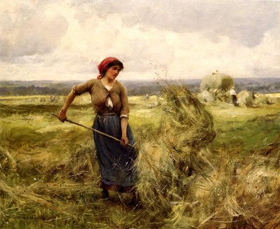 Dupre, Julien Woman Raking Hay end