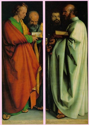 DURER THE FOUR HOLY MEN,1526, ALTE PINAKOTHEK,MUNCHEN