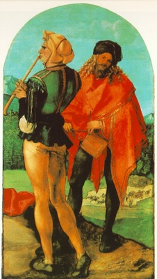 DURER TWO MUSICIANS,C 1504, WALLRAF RICHARTZ MUSEUM,KOLN