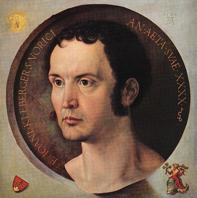 DURER PORTRAIT OF JOHANN KLEBERGER,1526, KUNSTHISTORISCHES M