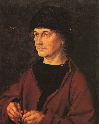 DURER PORTRAIT OF THE ARTISTS FATHER,1490, UFFIZI