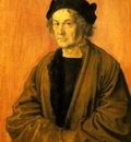 DURER PORTRAIT OF DURERS FATHER AT 70,1497, NGLONDON