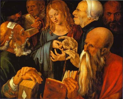 Albrecht Durer Christ among the Doctors