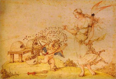 Albrecht Durer Cupid the Honey Thief