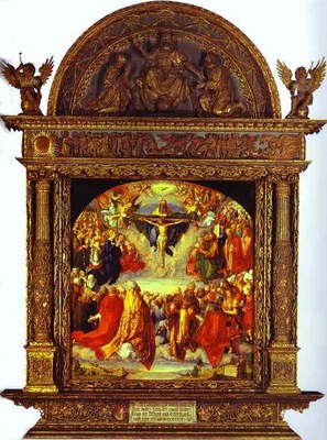 Albrecht Durer The Adoration of the Holy Trinity
