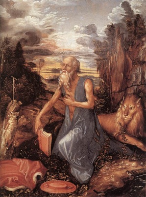 DURER Albrecht St Jerome in the Wilderness