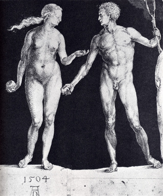 Durer Idealistic Male And Female Figures