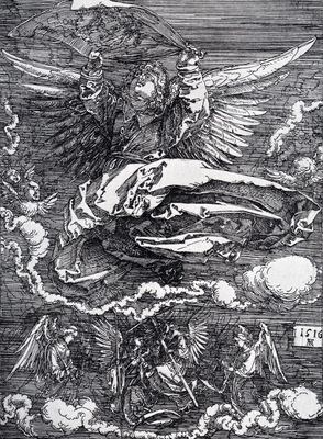 Durer Sudarium Spread Out By An Angel