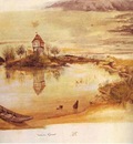 Albrecht Durer House by a Pond