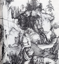 Durer St Jerome Penitent In The Wilderness