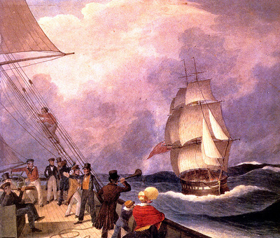 MPA Augustus Earle Speaking a Vessel Off the Cape of Good Hope, 1824 sqs