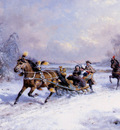 Eerelman Otto Horses and Snow sledge Sun