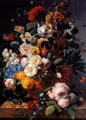 Eliaerts Jan Frans Flowers in a vase  Sun