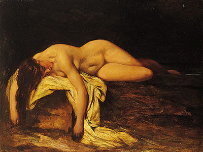 Etty William Nude Woman Asleep