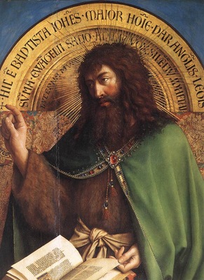Eyck Jan van The Ghent Altarpiece St John the Baptist detail