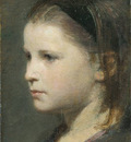 Fantin Latour Head of a young girl