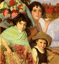 Ferrer Comas Edouard Flower Gatherers
