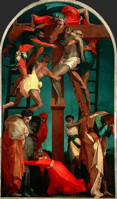 Rosso Fiorentino Korsnedtagningen, 1521, 330x195 cm, Pinacot