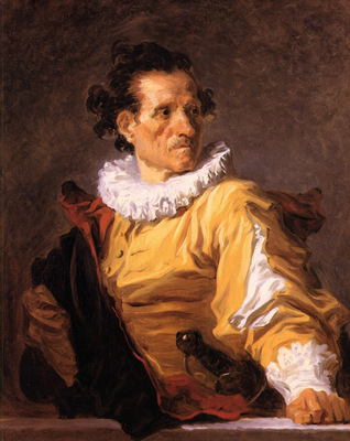 Fragonard Jean Honore Portrait of a man called the warrior
