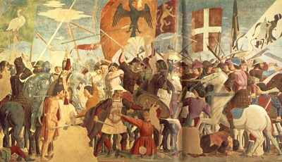 Piero della Francesca The Arezzo Cycle Battle between Heraclius and Chosroes detail [03]