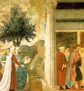 Piero della Francesca The Arezzo Cycle Adoration of the Holy Wood and the Meeting of Solomon and the Queen of Sheba