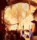 Frere Charles Theodore A Market Place, Cairo