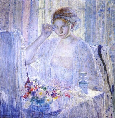 frieseke girl with earrings c1917