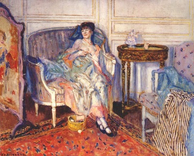 frieseke in the boudoir c1914