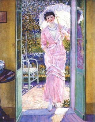 frieseke in the doorway good morning c1913