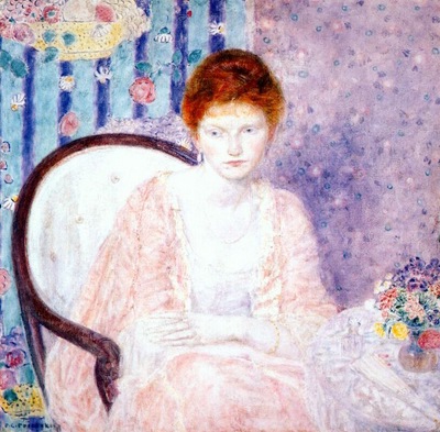 frieseke lady in rose c1910