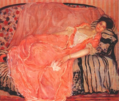 frieseke portrait of madame gely no 1 on the couch c1907