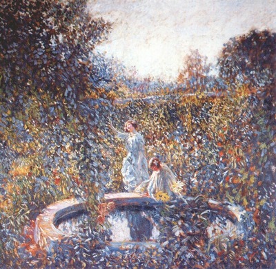 frieseke the blue garden c1912
