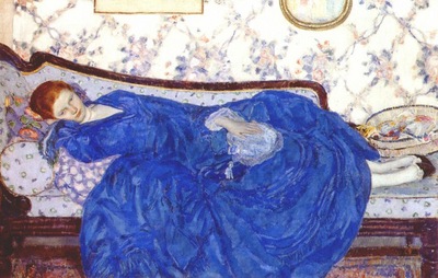 frieseke the blue gown c1917