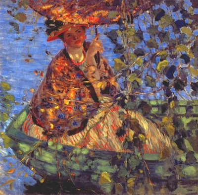 frieseke through the vines c1908