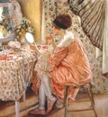 frieseke before her appearance la toilette