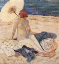 frieseke nude on beach c1915