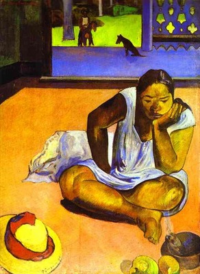 Gauguin Te Faaturuma Brooding Woman