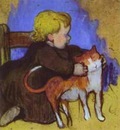 Gauguin Mimi And Her Cat