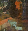 Gauguin Tarari Maruru Landscape With Two Goats