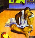 Gauguin Te Faaturuma Brooding Woman